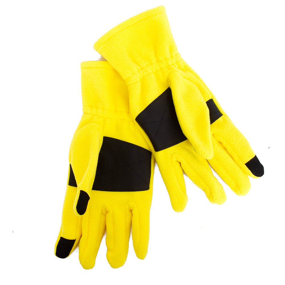 Classic Oregon O, Yellow, Gloves, Polyester Blend, Accessories, Unisex, Donegal Bay, Fleece, Texting Finger, Palm Pad, 923882